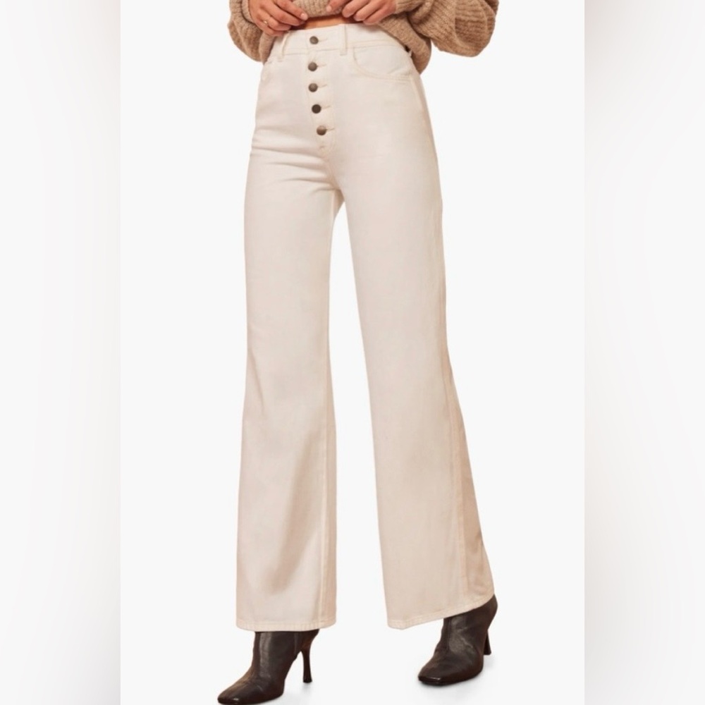 Reformation Olive High Waisted sailor jeans pants